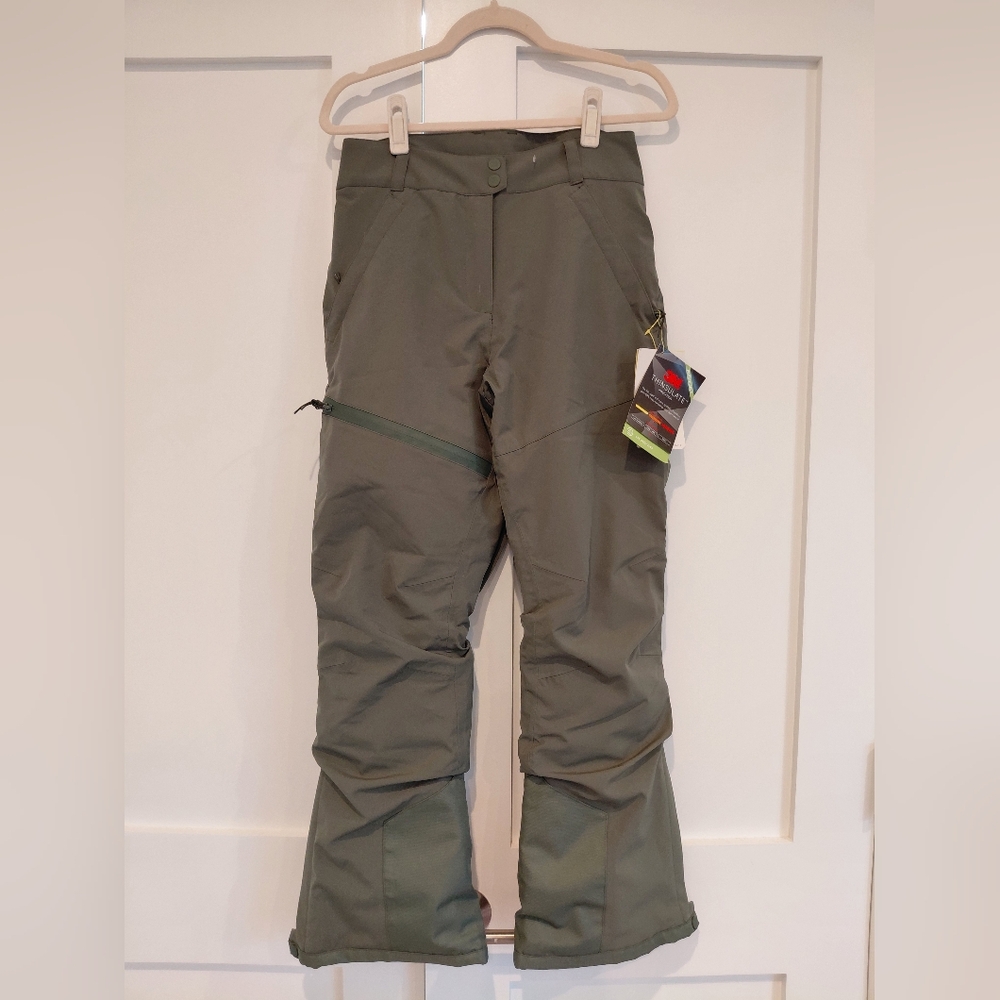 All In Motion Snow Sport Waterproof Windproof Pants XS Green Ski Winter Men